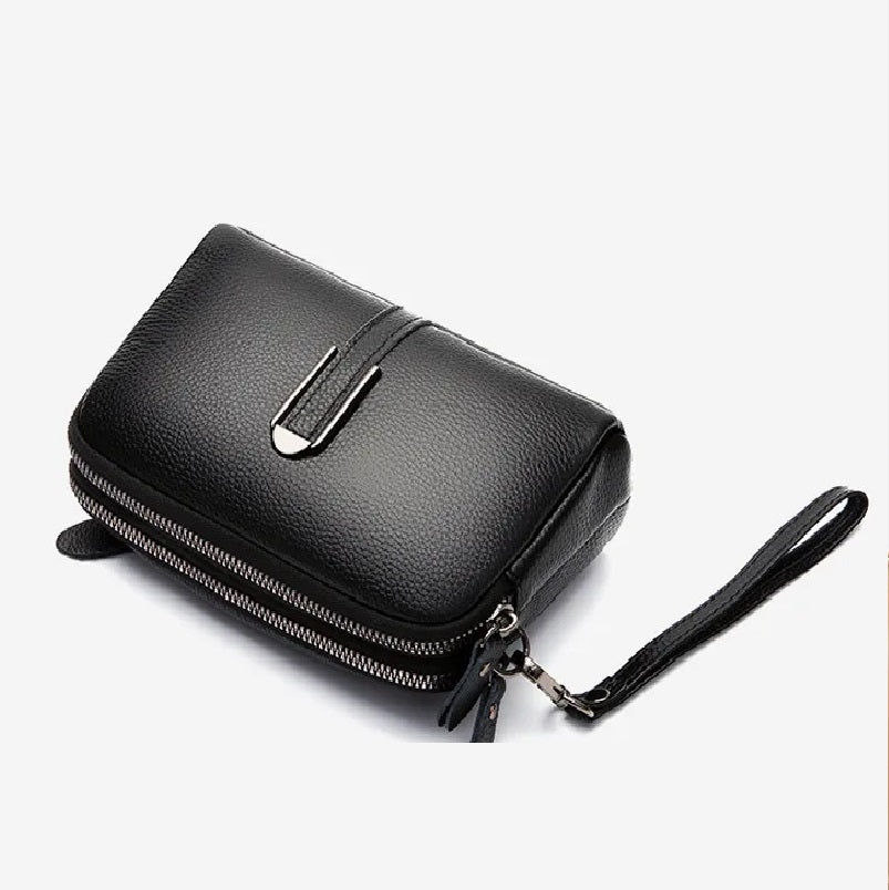 Small soft leather camera bag - Black (Pre-sale) - Sav's Store