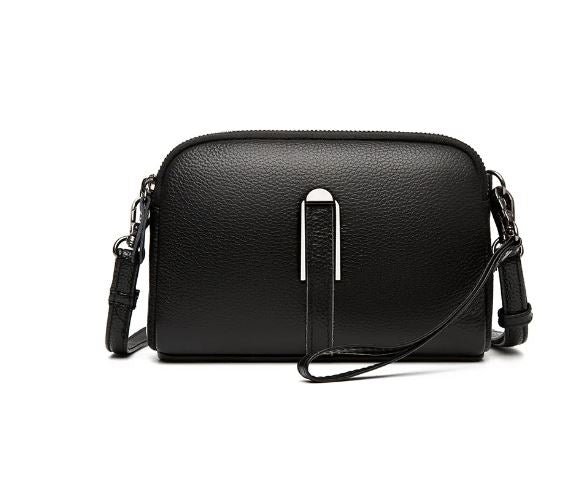 Small soft leather camera bag - Black (Pre-sale) - Sav's Store