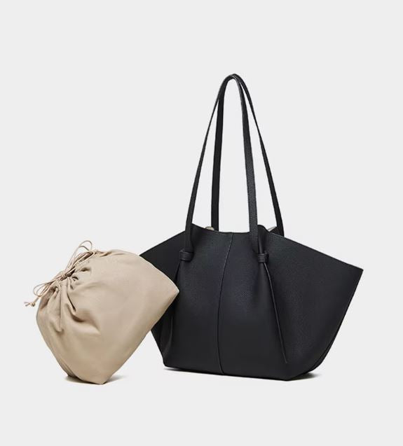 Lux Leather Bag - Black - Sav's Store