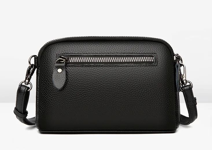 Small soft leather camera bag - Black (Pre-sale) - Sav's Store