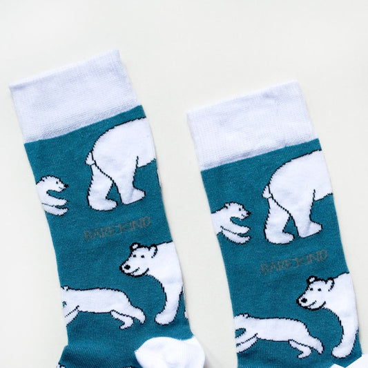 Save the Polar Bears Bamboo Socks - Sav's Store
