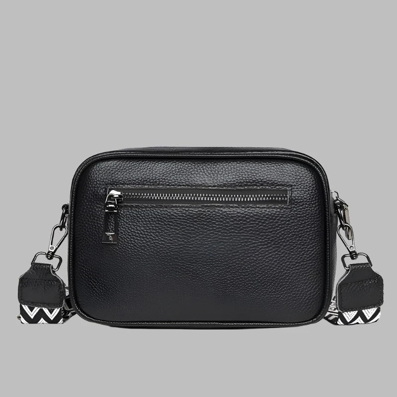 Black Crossbody Camera Bag Back