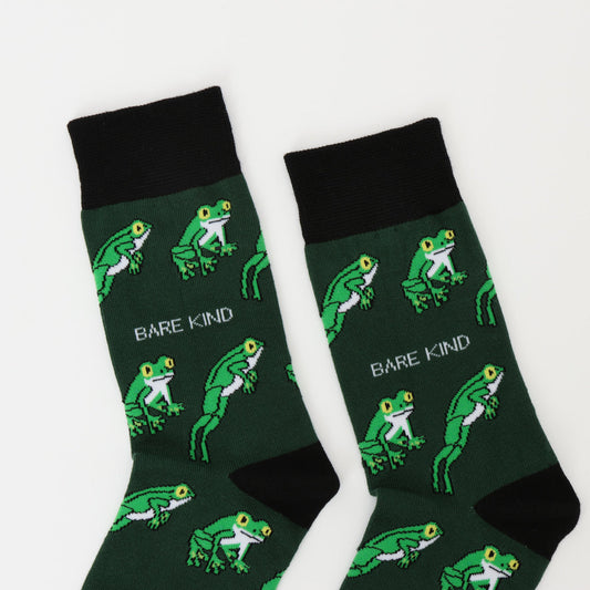 Save the Tree Frog Bamboo Socks - Sav's Store