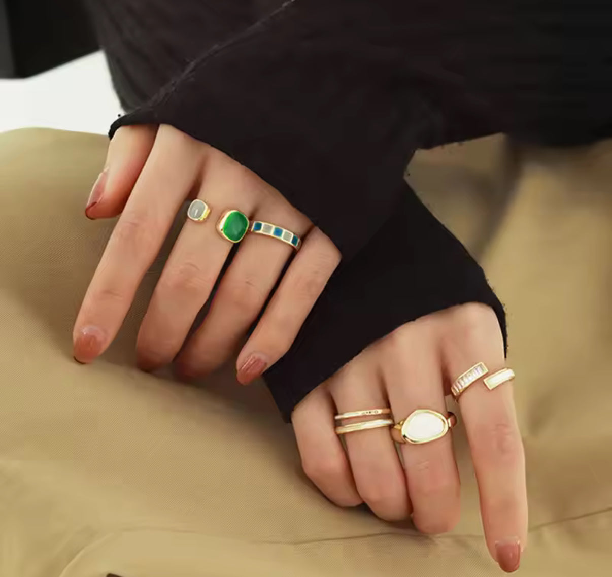 Ajustable Band Fashion Rings Set - Sav's Store