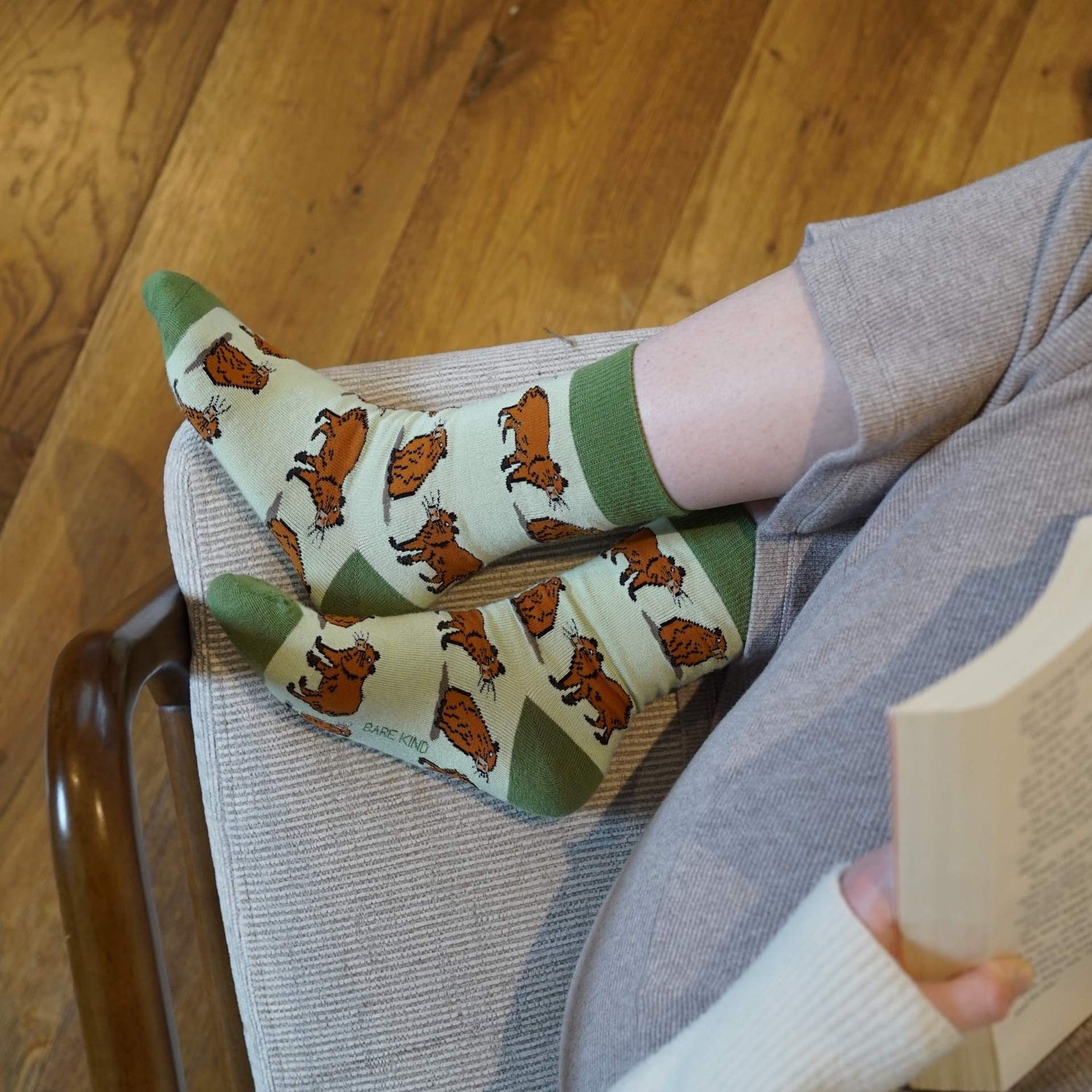 Save the Green Capybara Bamboo Socks - Sav's Store
