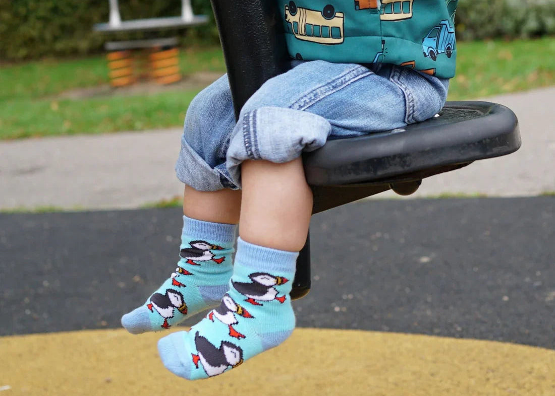 Save the Puffin Bamboo Socks for Kids - Sav's Store