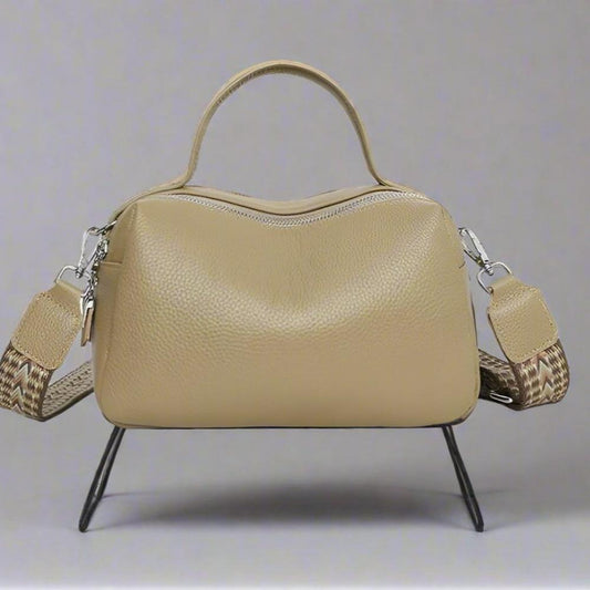 Soft leather camera bag - Camel (Pre-order) - Sav's Store