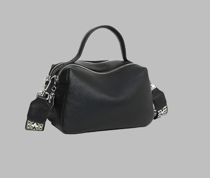 Soft leather camera bag - Black (Pre-order) - Sav's Store