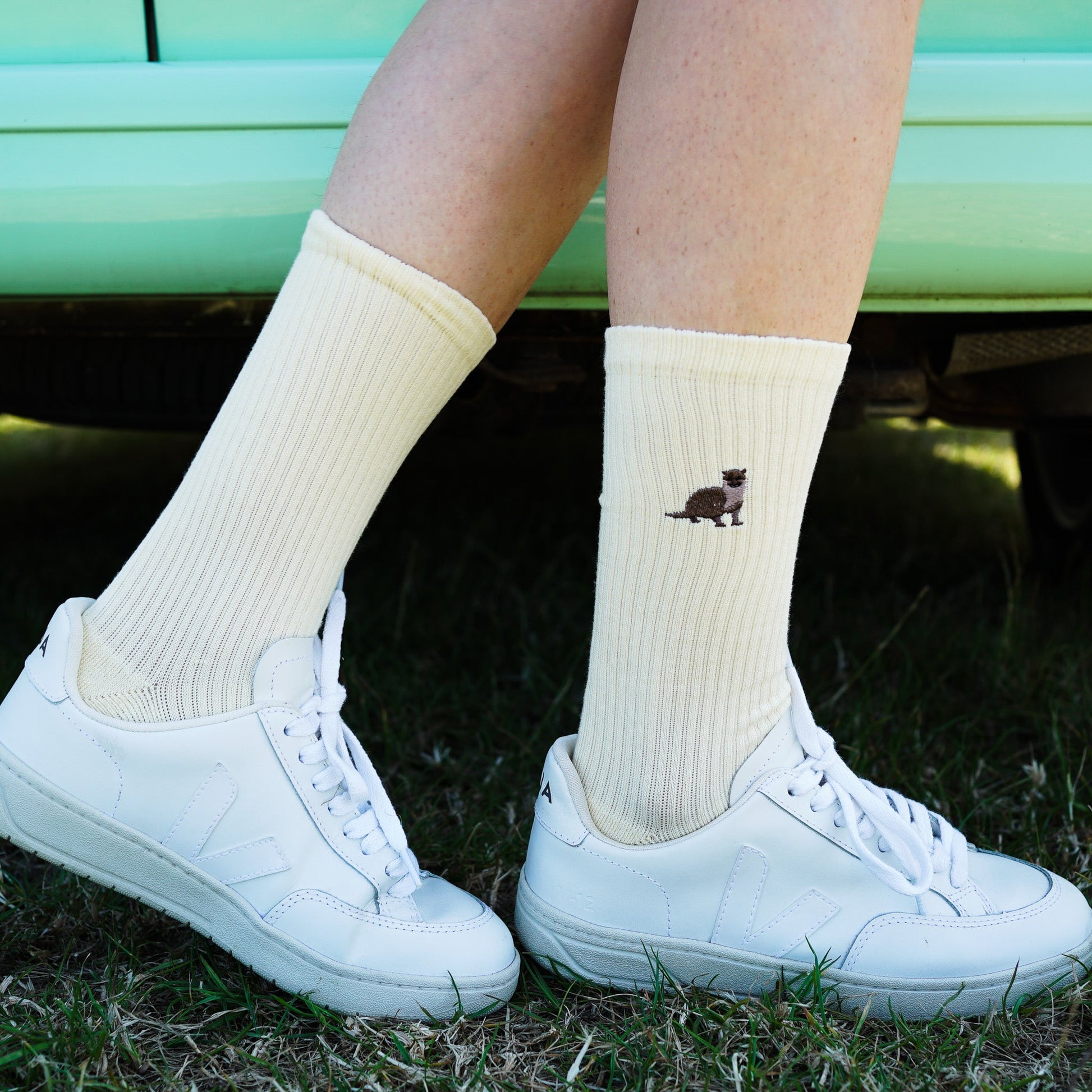 Save the Otter Ribbed Bamboo Socks - Sav's Store