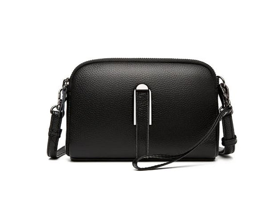 Small soft leather camera bag - Black (Pre-sale) - Sav's Store