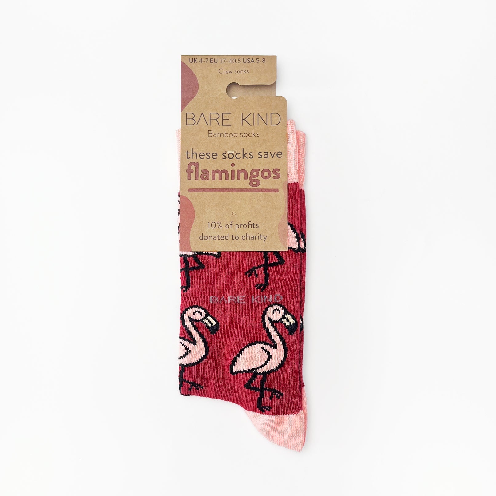 Save the Flamingos Bamboo Socks - Sav's Store