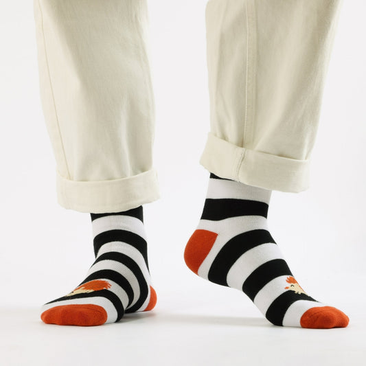 Save the Striped Hedgehog Bamboo Socks - Sav's Store