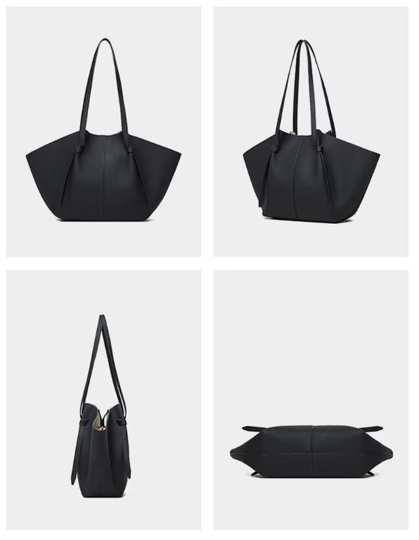 Lux Leather Bag - Black - Sav's Store