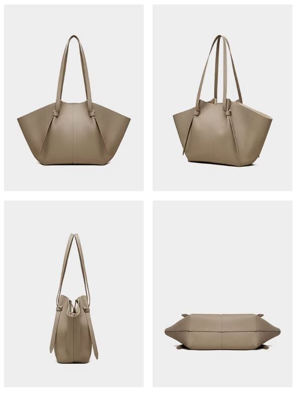 Lux Leather Bag - Khaki - Sav's Store