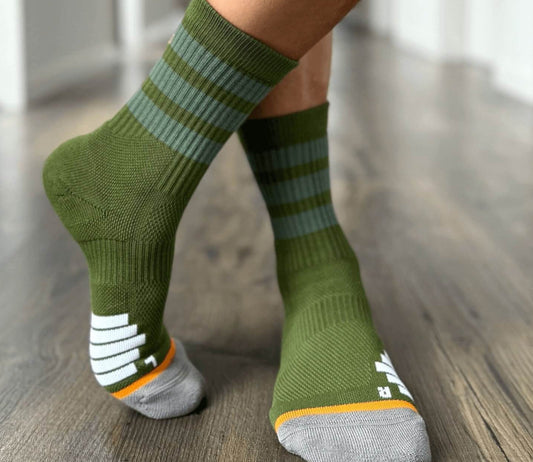 Organic Cotton Luxe Crew Sock - Forest - Sav's Store