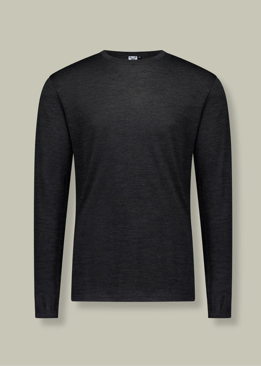 Men's OG Long Sleeve - 100% Merino Wool, Slate Grey - Sav's Store