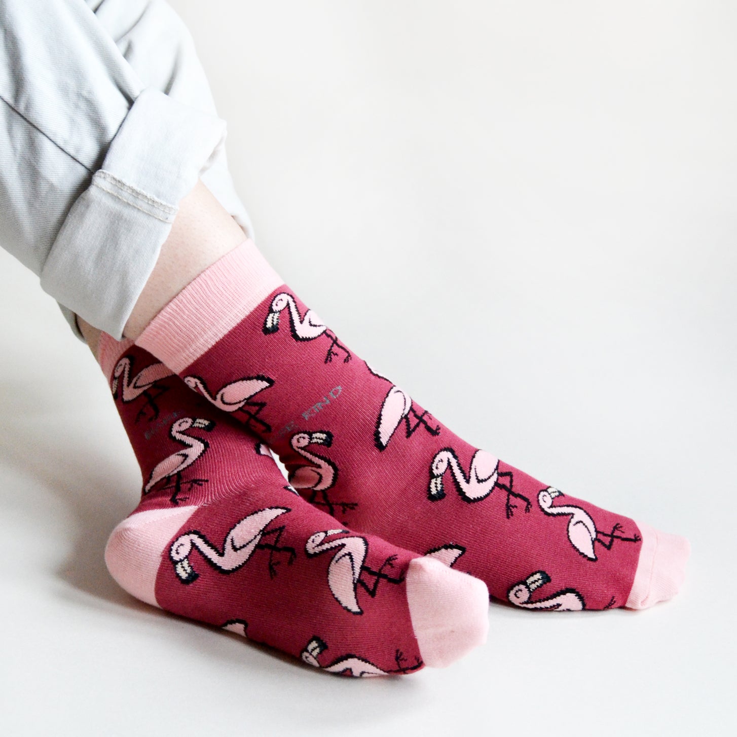Save the Flamingos Bamboo Socks - Sav's Store