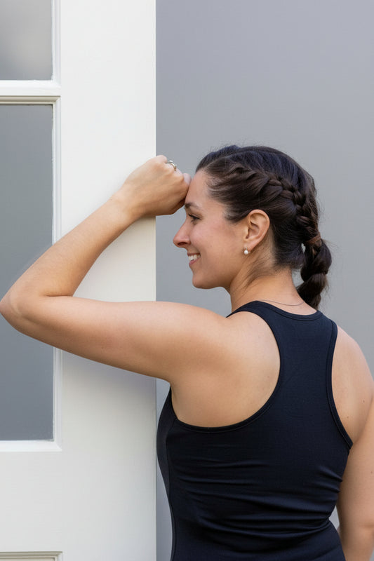 Women's Racerback Tank Top - Merino Blend, Black - Sav's Store