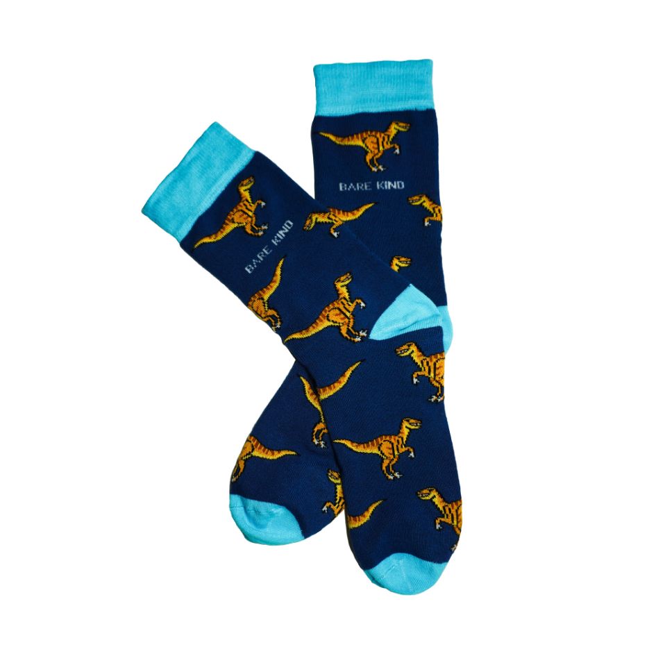 Save the Velociraptors Bamboo Socks - Sav's Store
