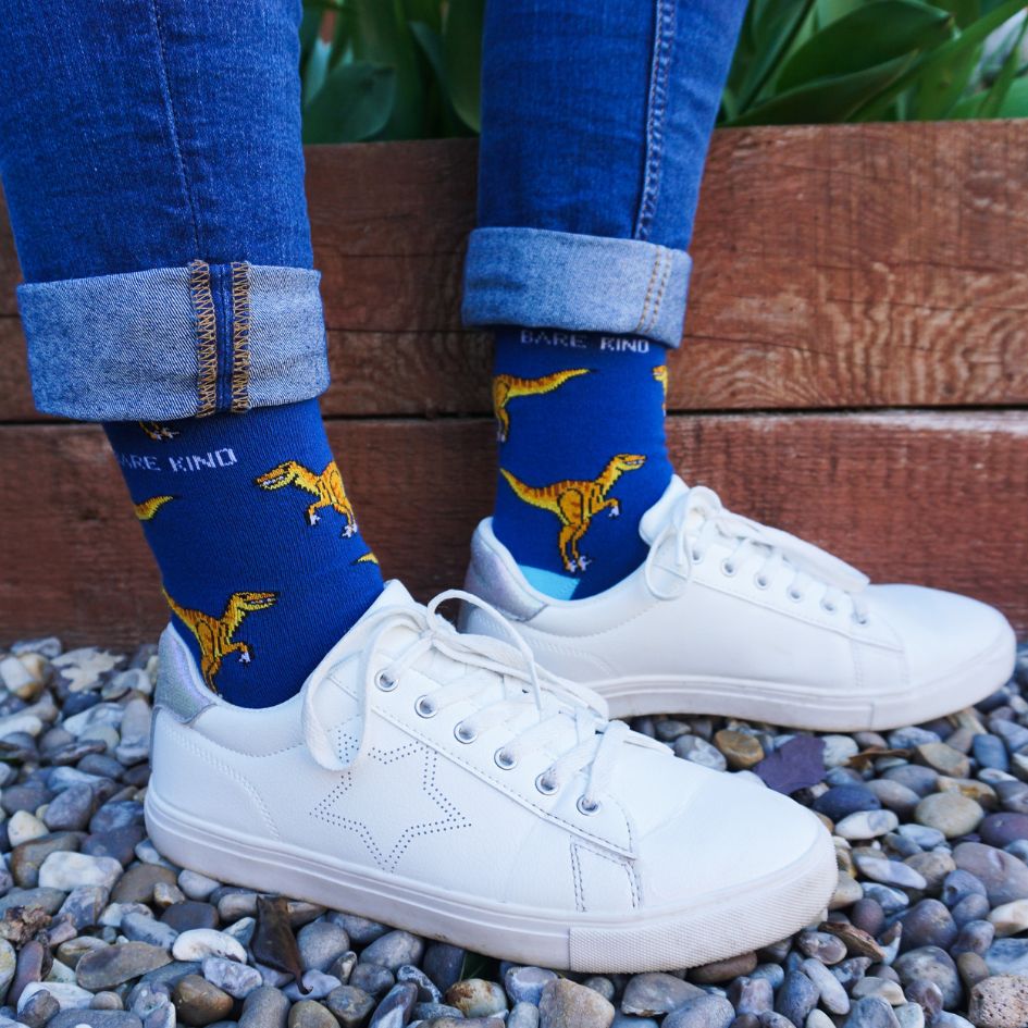 Save the Velociraptors Bamboo Socks - Sav's Store