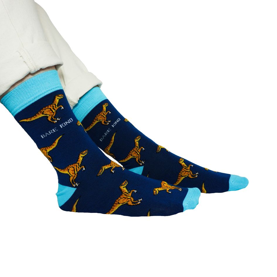 Save the Velociraptors Bamboo Socks - Sav's Store