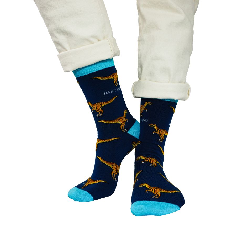 Save the Velociraptors Bamboo Socks - Sav's Store