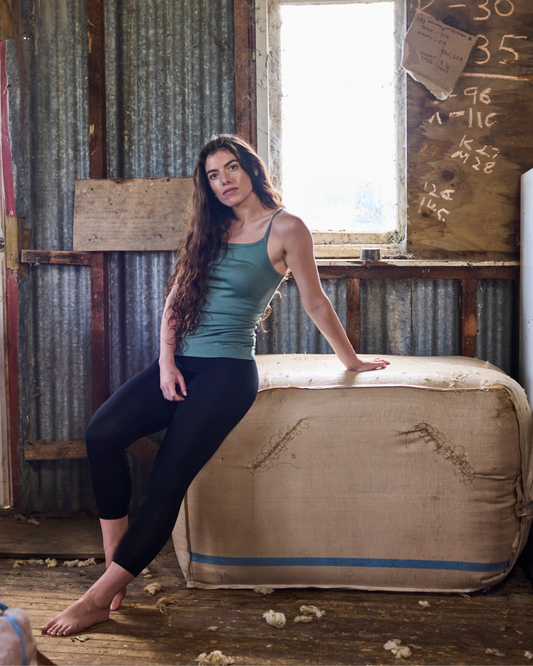 Women's Base Pant - 100% Merino Wool, Black - Sav's Store