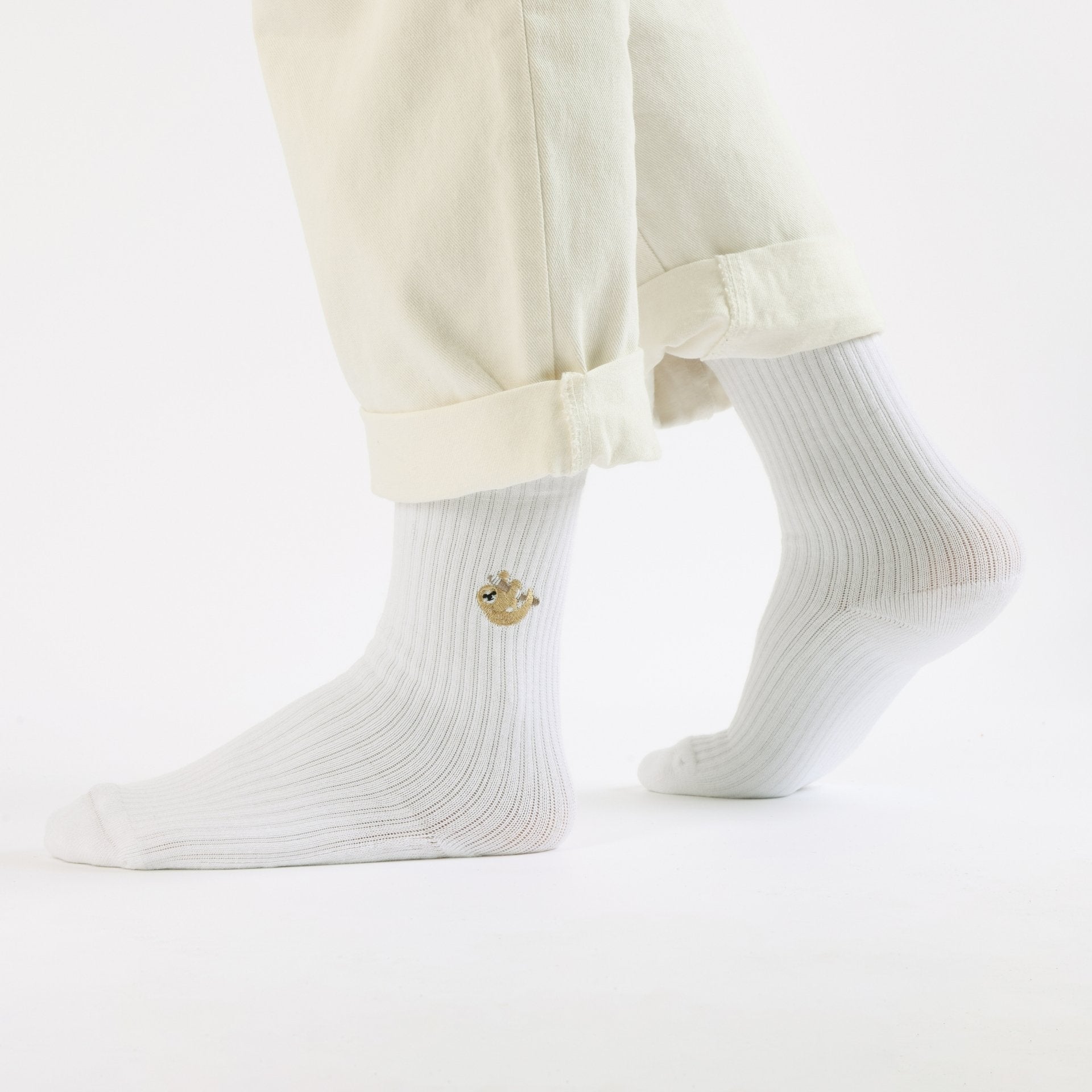 Save the Sloths Ribbed Bamboo Socks - Sav's Store