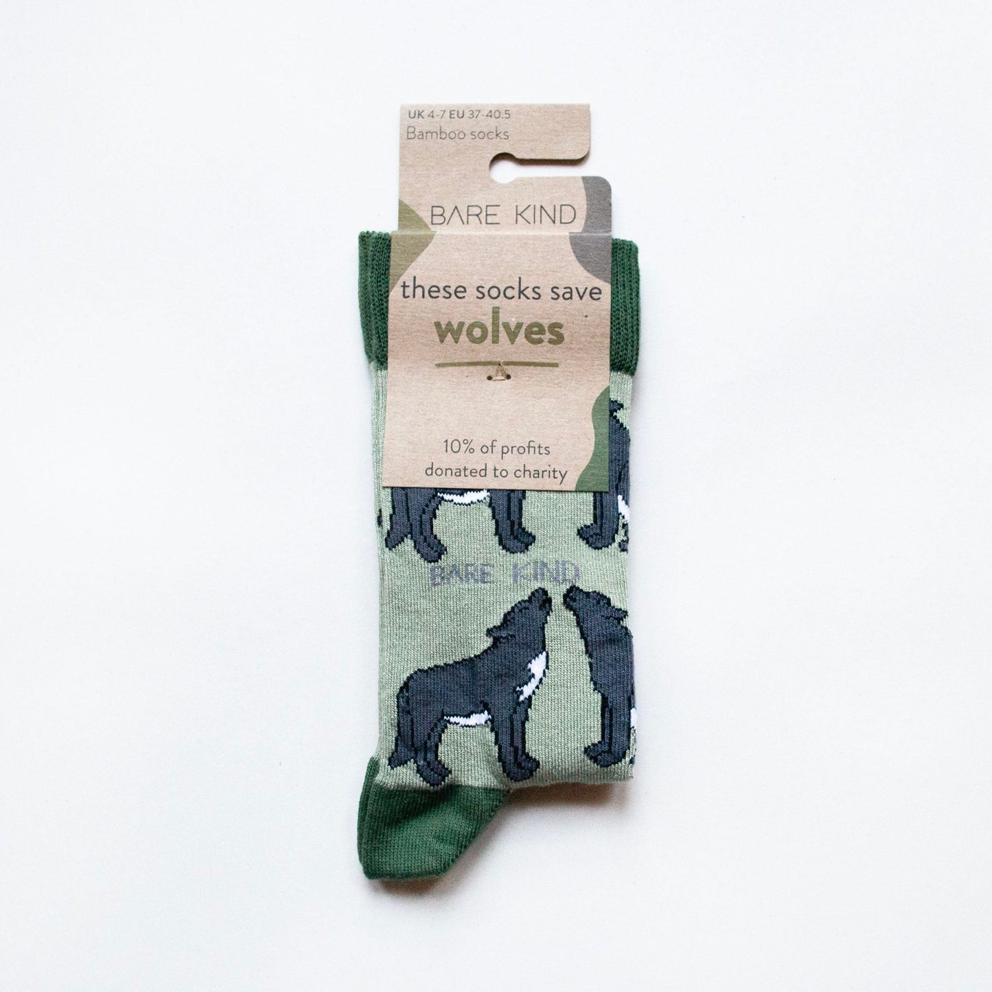 Save the Wolves Bamboo Socks - Sav's Store