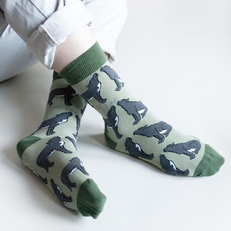 Save the Wolves Bamboo Socks - Sav's Store