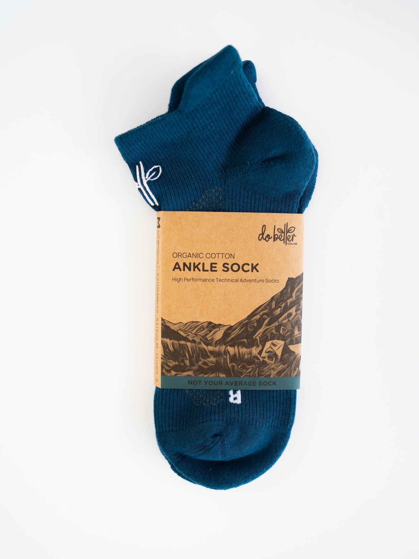 Organic Cotton Ankle Sock - Cobalt - Sav's Store