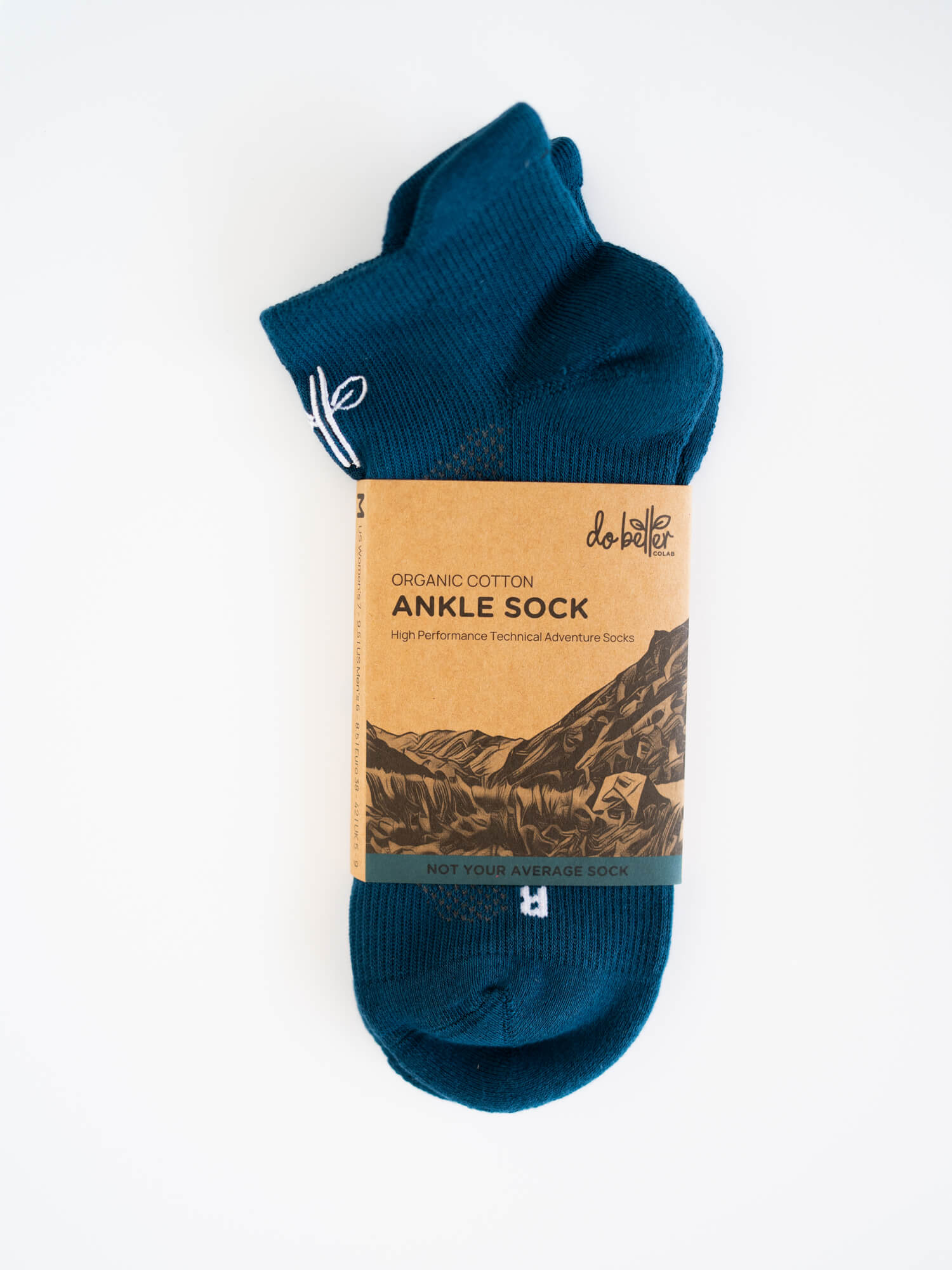 Organic Cotton Ankle Sock - Cobalt - Sav's Store