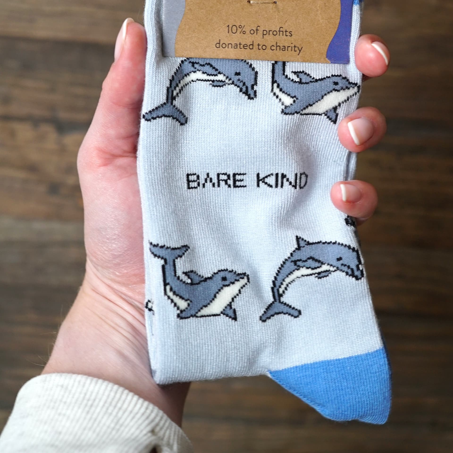 Save the Dolphin Bamboo Socks - Sav's Store