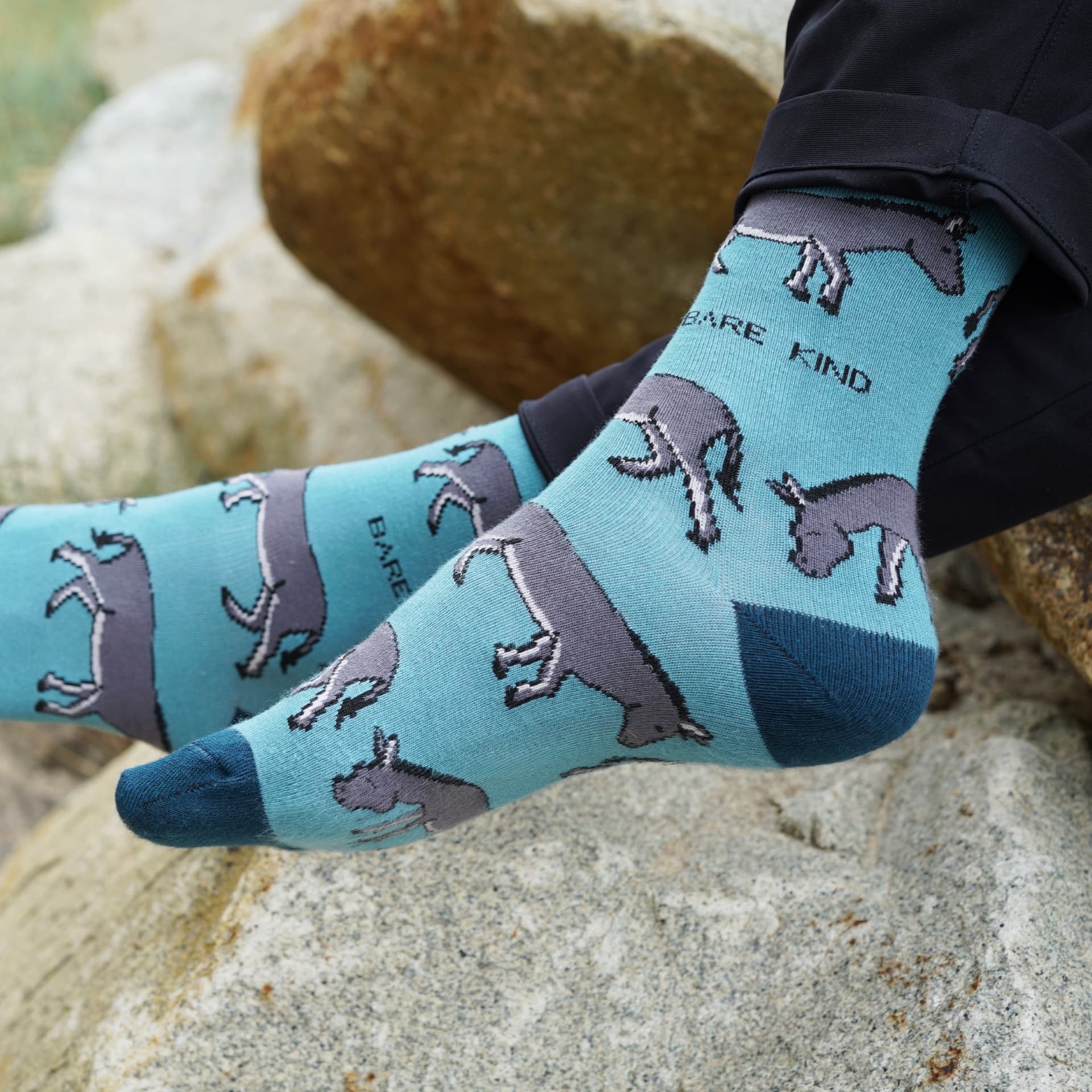Save the Donkeys Bamboo Socks - Sav's Store