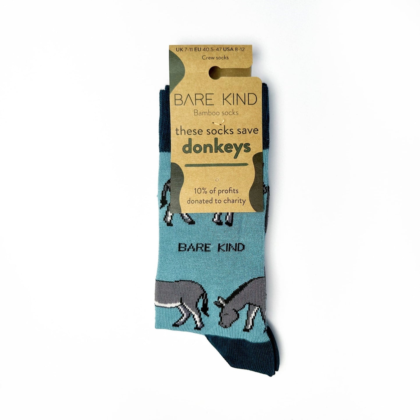 Save the Donkeys Bamboo Socks - Sav's Store