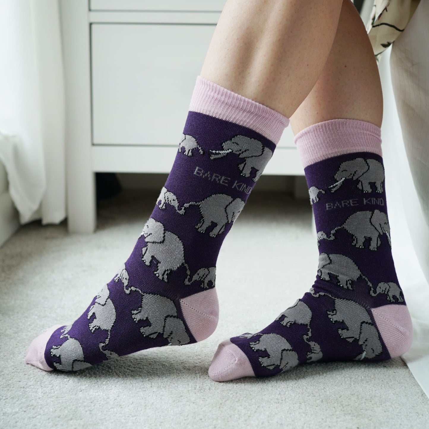 Save the Elephants Bamboo Socks - Sav's Store