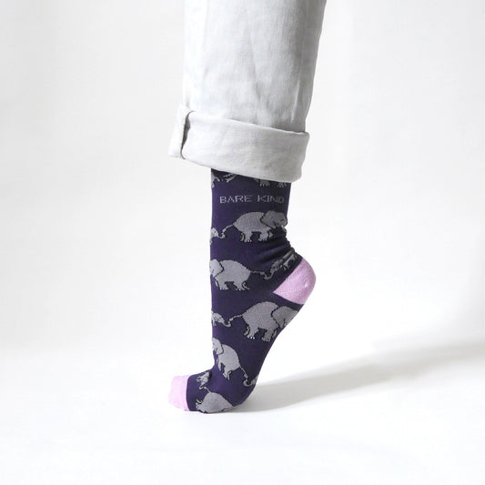 Save the Elephants Bamboo Socks - Sav's Store