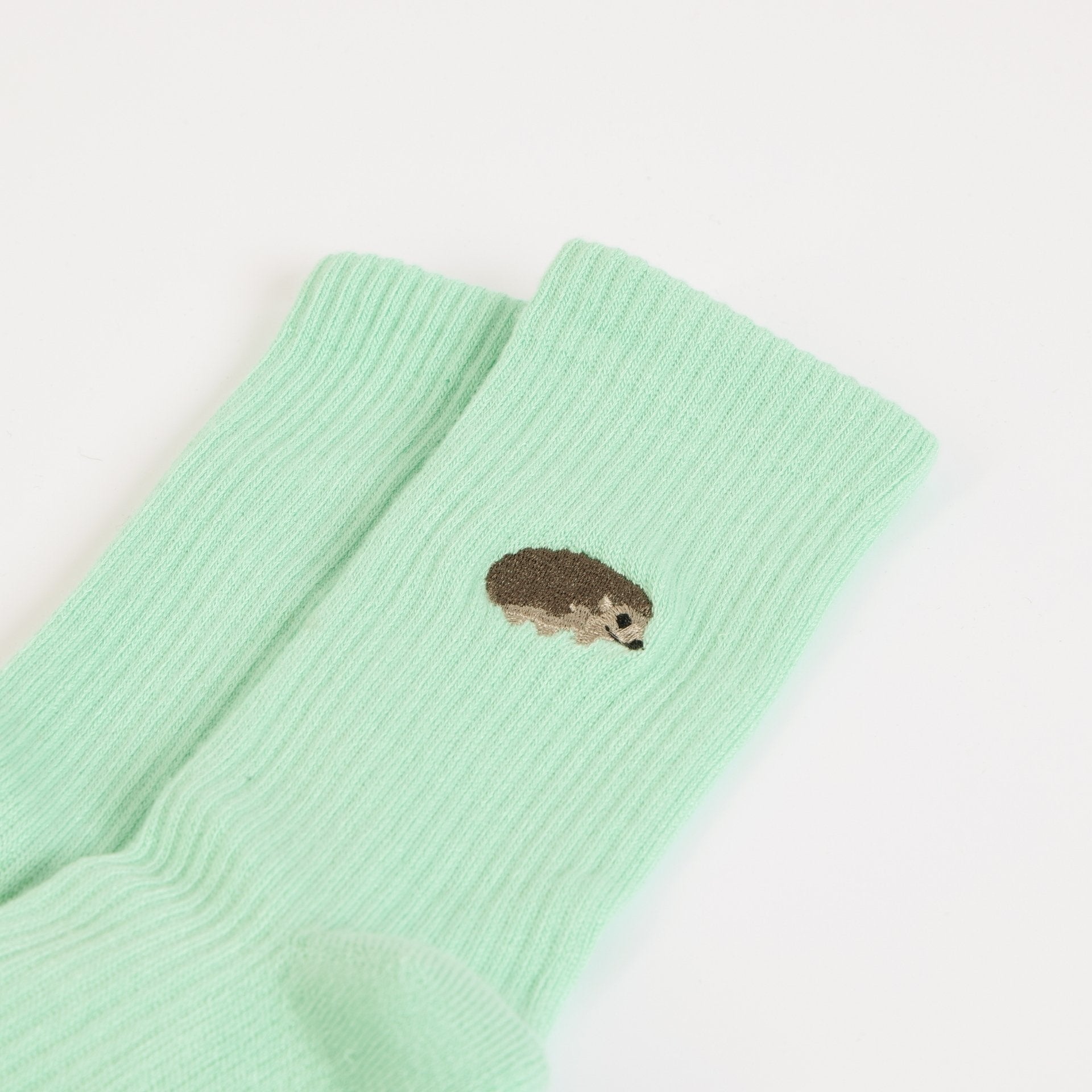 Save the Hedgehog Ribbed Bamboo Socks - Sav's Store